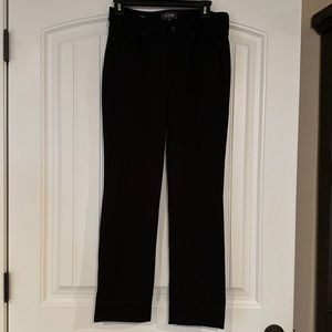 NYDJ Marilyn straight black pants